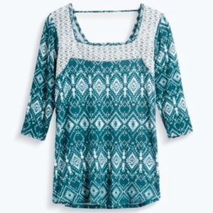Stitch Fix LOVEAPPELLA Sherna Bar Back Detail Knit Top